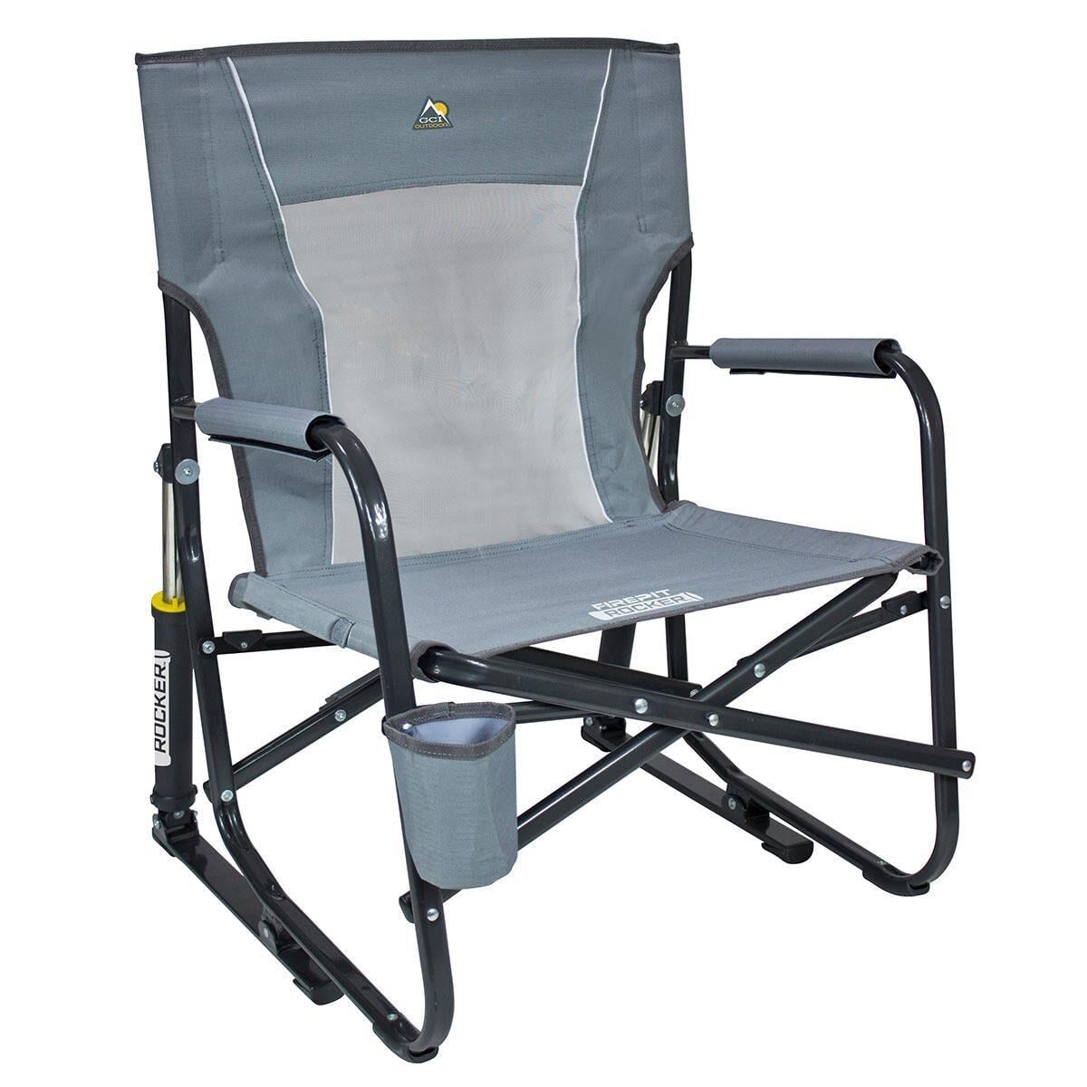 Gci Outdoor FirePit Amortisörlü Katlanır Kamp Sandalyesi GRİ
