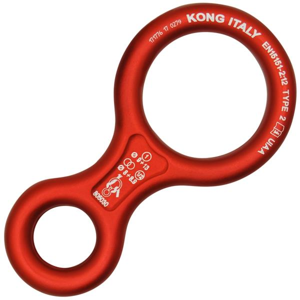 Kong 8 Classic Descender – Sekizli İndirici İniş Aleti - Kırmızı