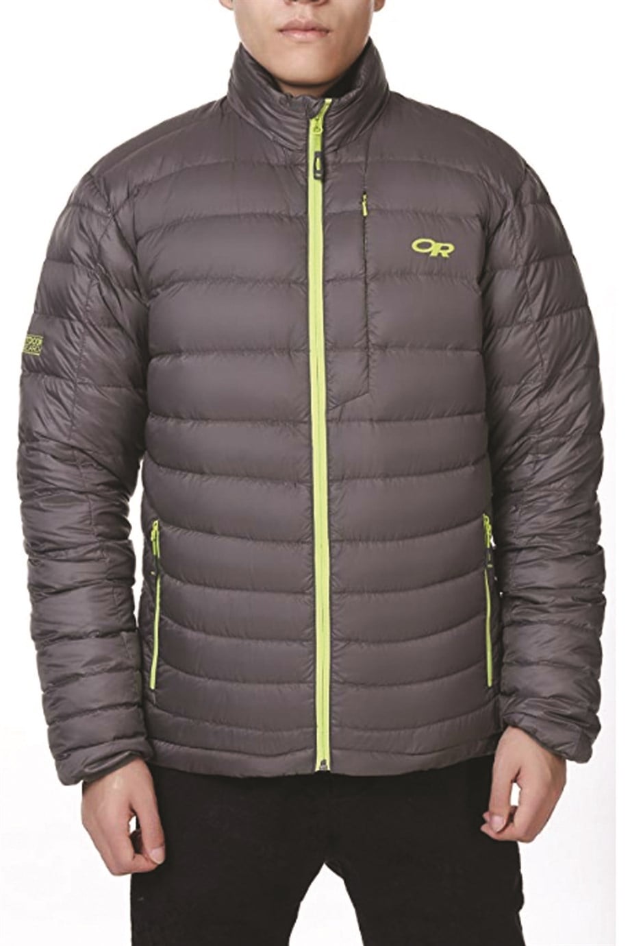 OR Mens Transcendent Down Sweater Pewter-Lemongrass