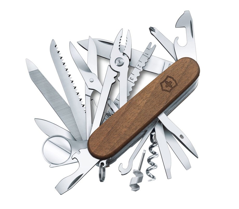 Victorinox 1.6791.63 SwissChamp Ceviz Ağacı Yüzeyli Çakı