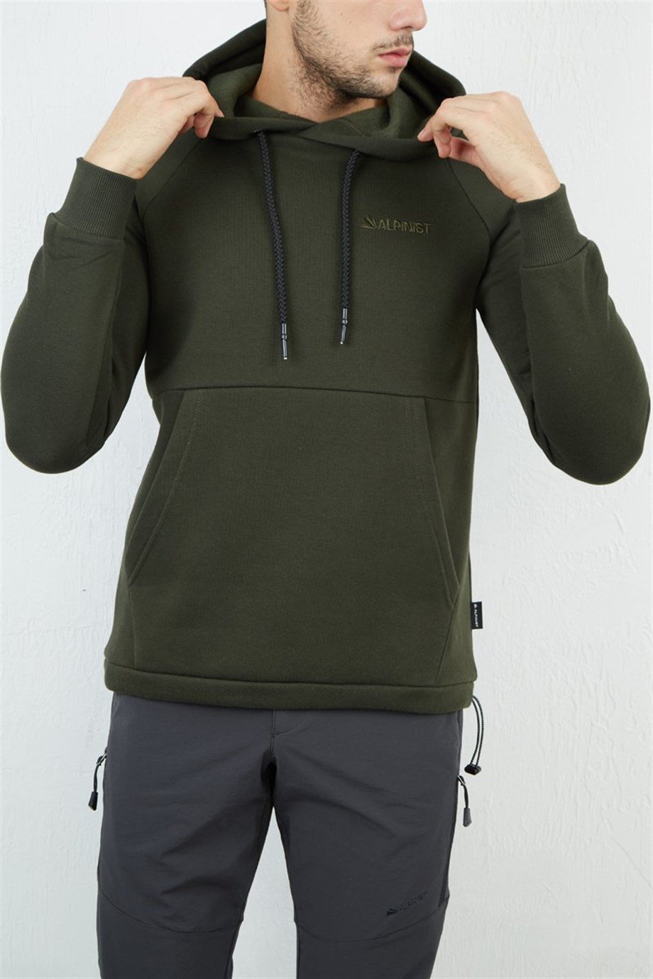 Alpinist Delta Kapşonlu Sweatshirt Haki