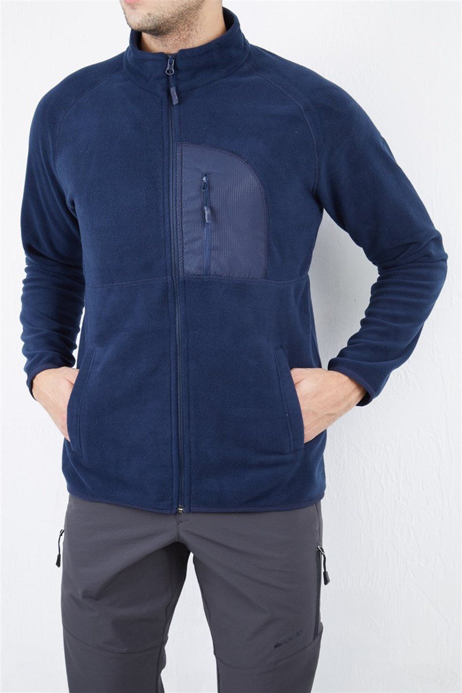 Alpinist Motus Tam Fermuarlı Polar Indigo