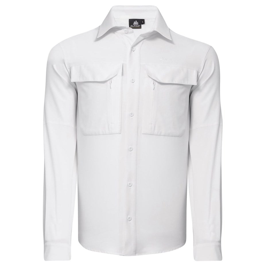 Alpinist Natriks Uzun Kollu Erkek Gömlek BEYAZ