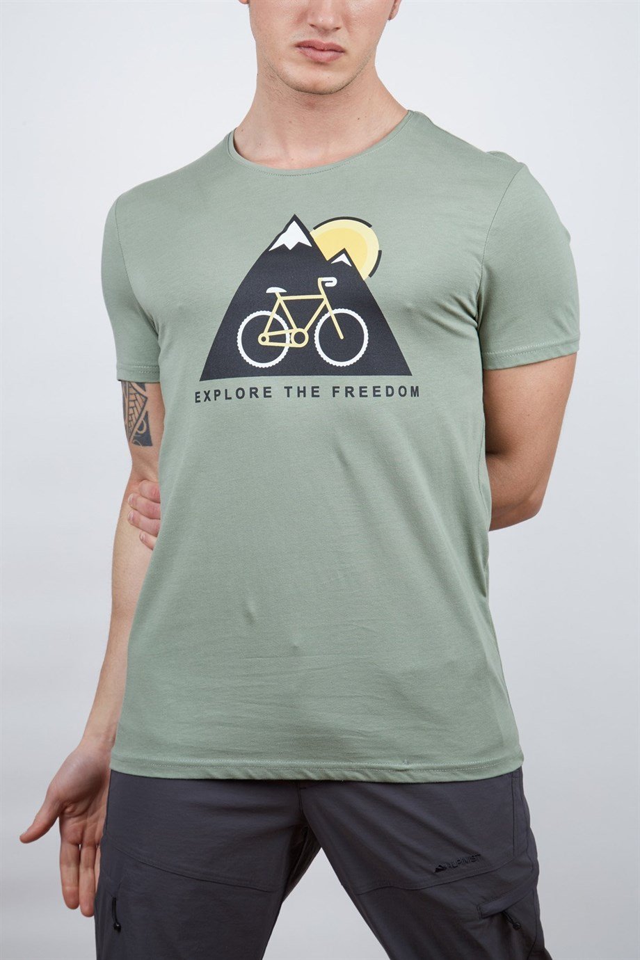 Alpinist Tarius Erkek T-Shirt Elma Yeşili