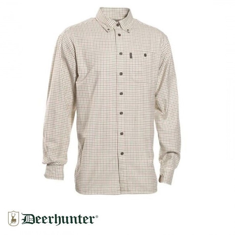 DEERHUNTER WinstonBeyazYeşilKareli U.KolGömlek