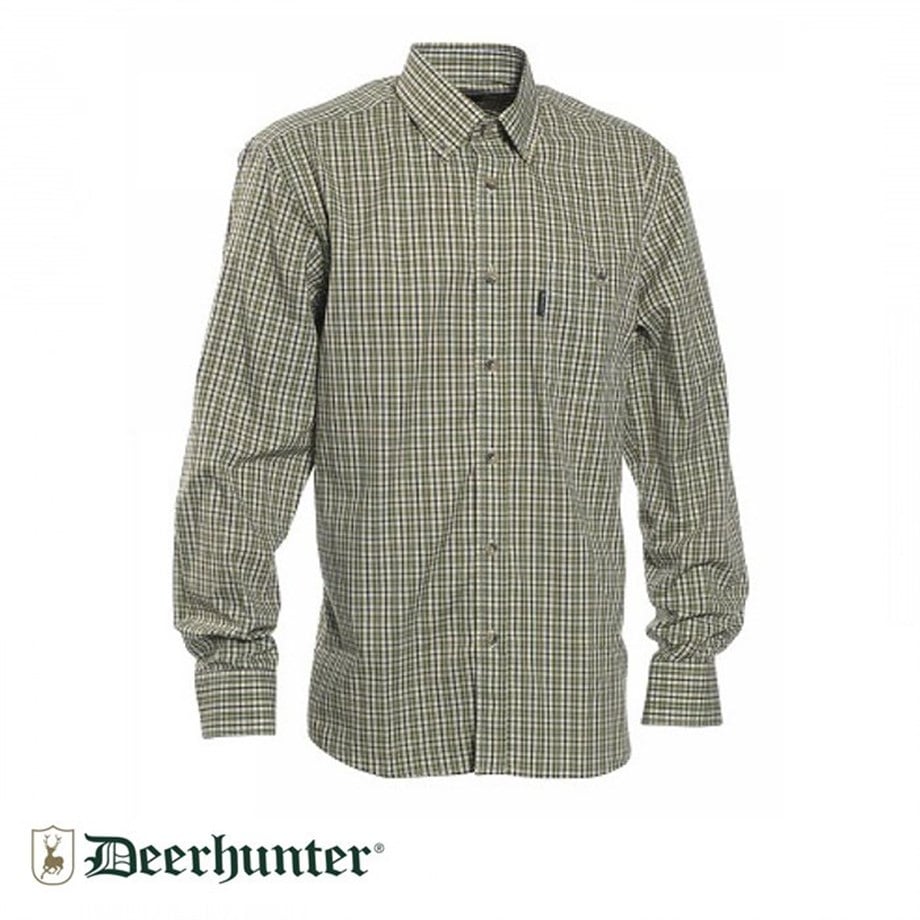 DEERHUNTER Wyatt Yeşil Kareli Uzun Kol Gömlek