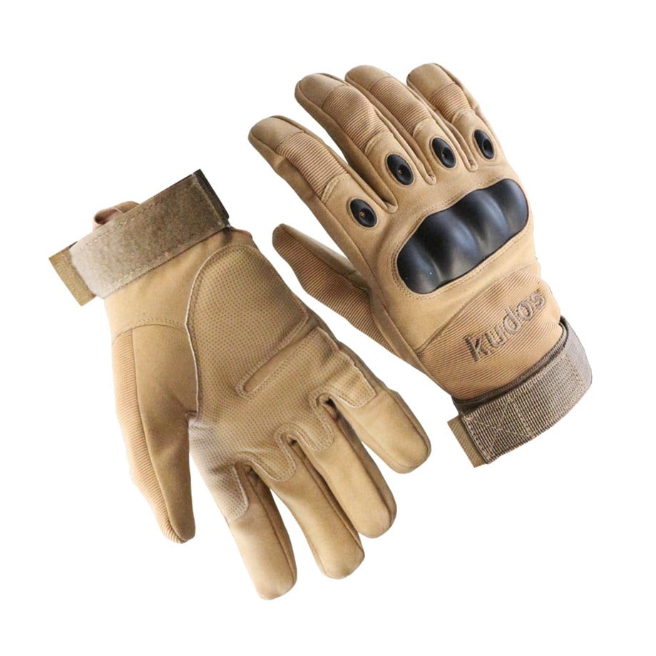 Kudos Taktik Eldiven Kaki Takviyeli