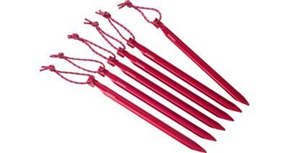 MSR GROUND HOG STAKE-BULK Tekli Çadır Kazığı Red