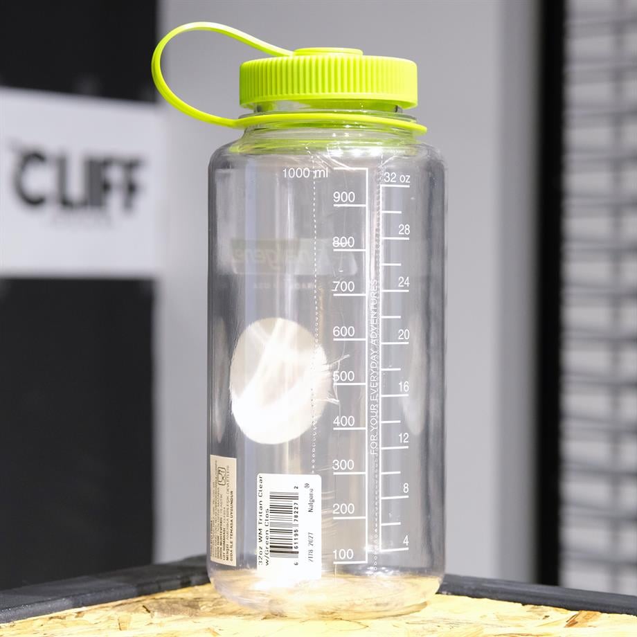 Nalgene 32oz WM Clear / Green Cap Tritan Suluk