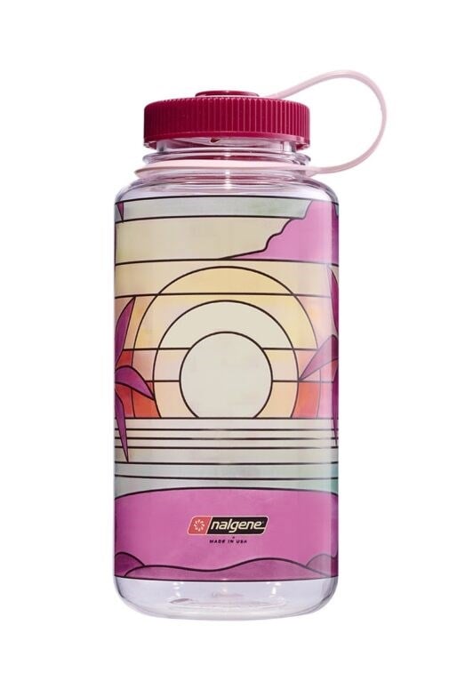 Nalgene 32oz WM Clear Stained Glass Sunset, Sustain