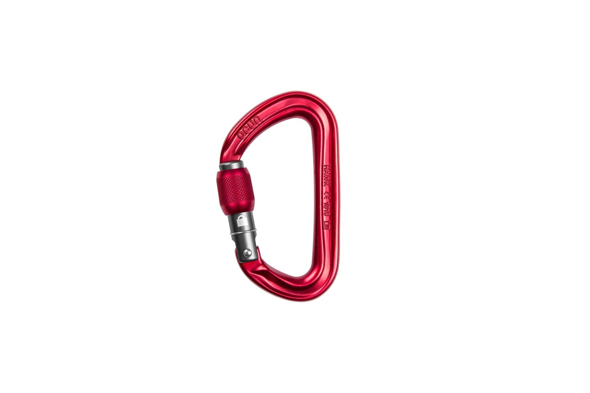 Ocun Hawk Karabina - Screw, Kırmızı