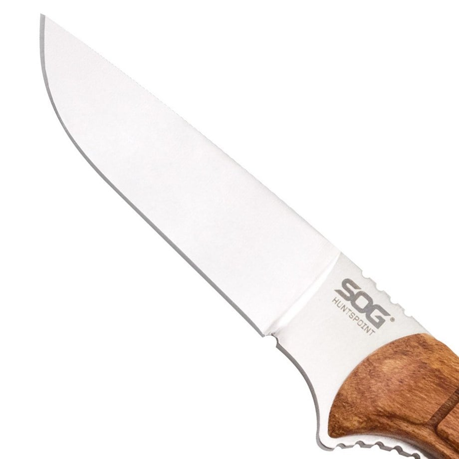 SOG HT022L Huntspoint Ahşap Saplı Avcı Bıçağı