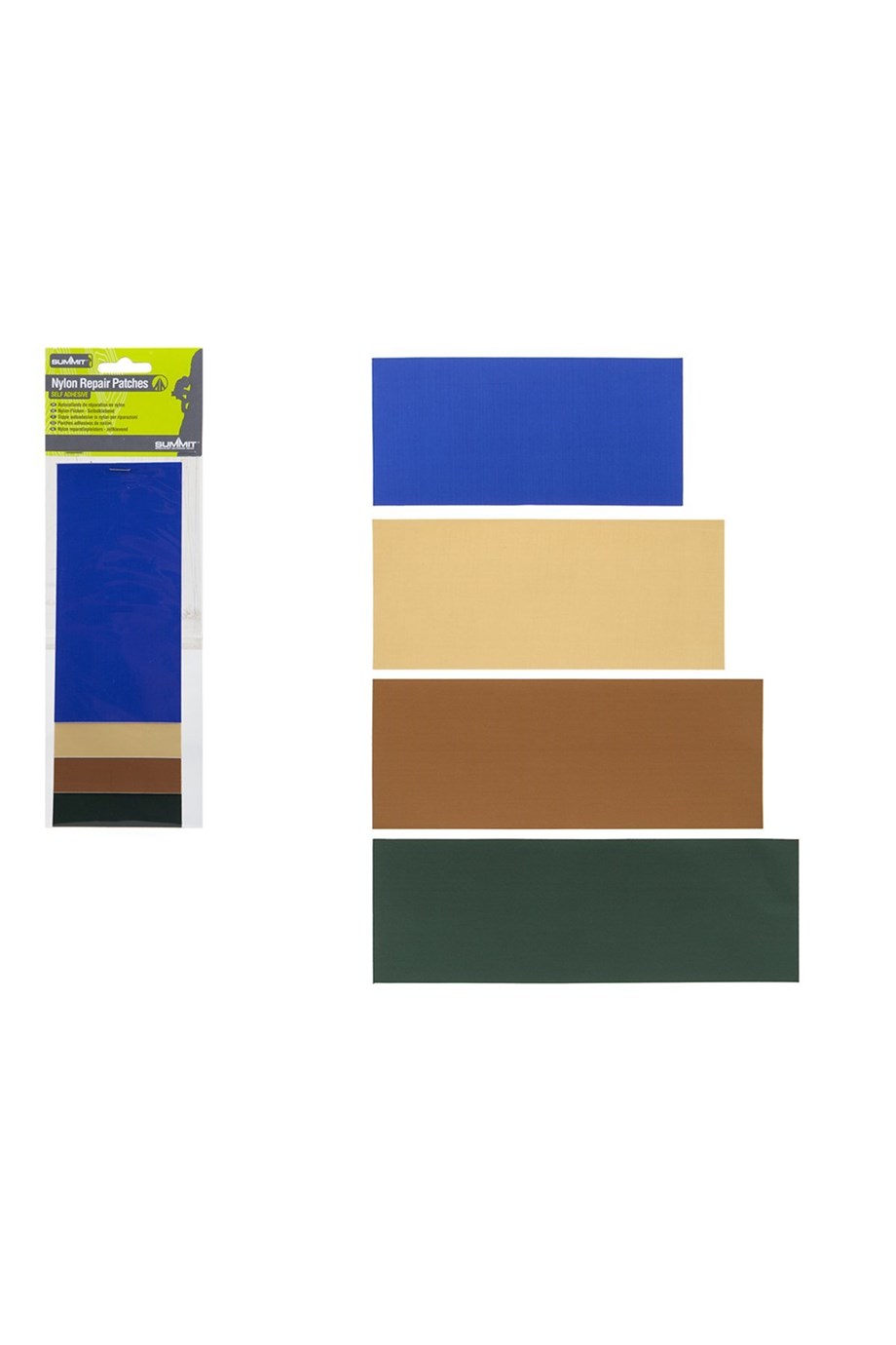 Summit Çok Amaçlı Tamir Kiti Çadır ve Kumaş Ürünler İçin Multi Use Nylon Repair Patches Assorted