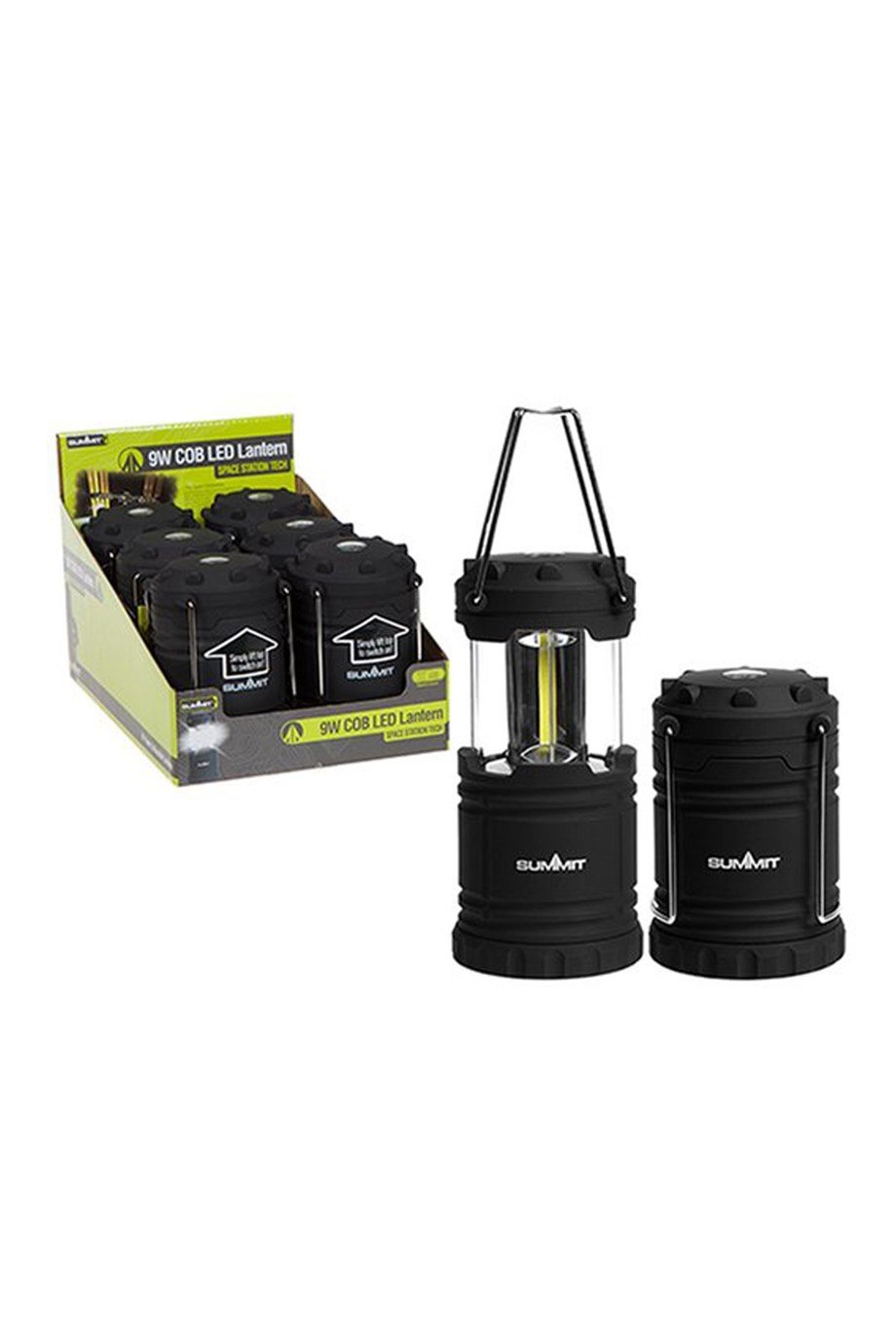 Summit Micro COB LED Katlanabilir kamp Lambası Black