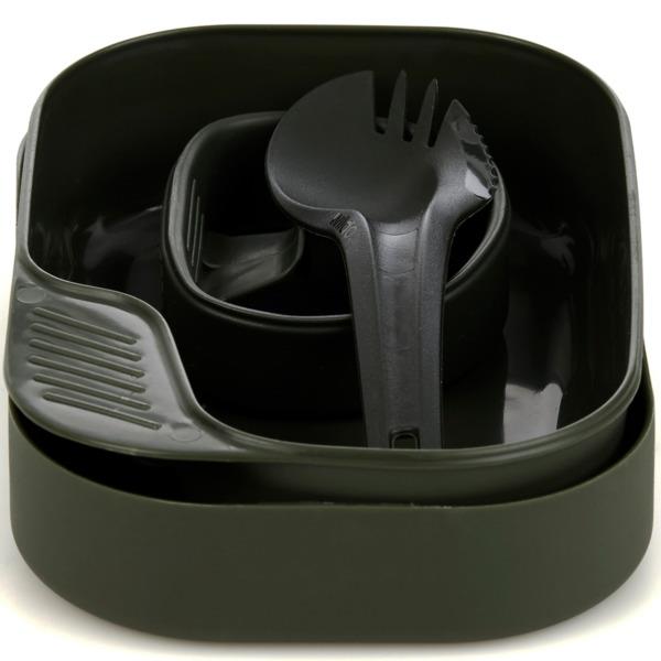 Wildo Camp-A-Box Light Yemek Seti - Zeytin Yeşili