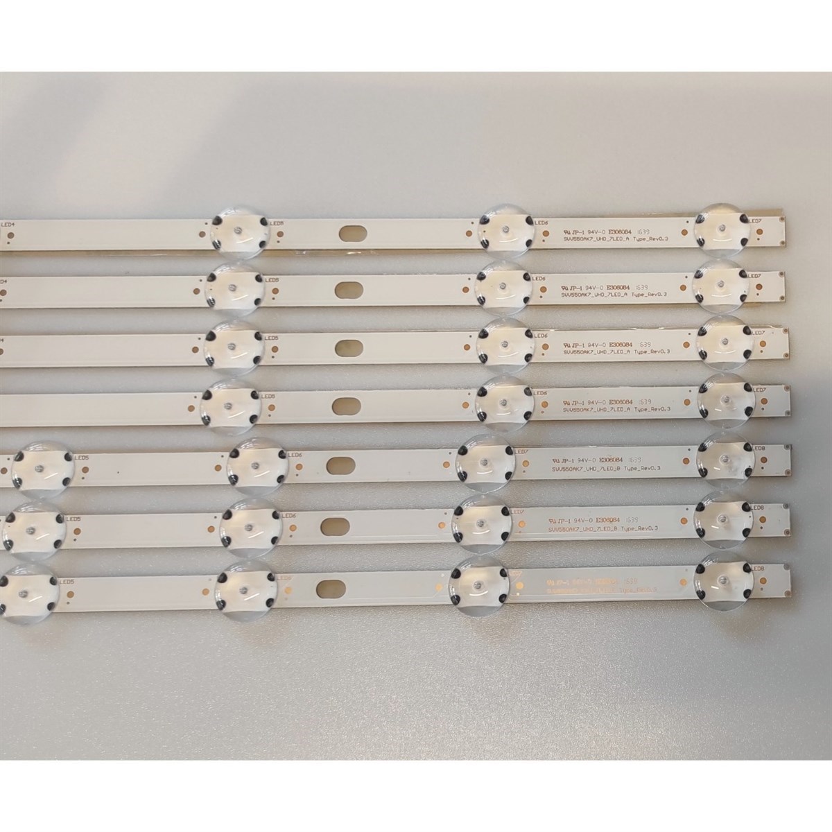 Finlux 55FX660UA LED BAR, SVV550AK7_UHD_7LED_A type, SVV550AK7_UHD_7LED_B Type