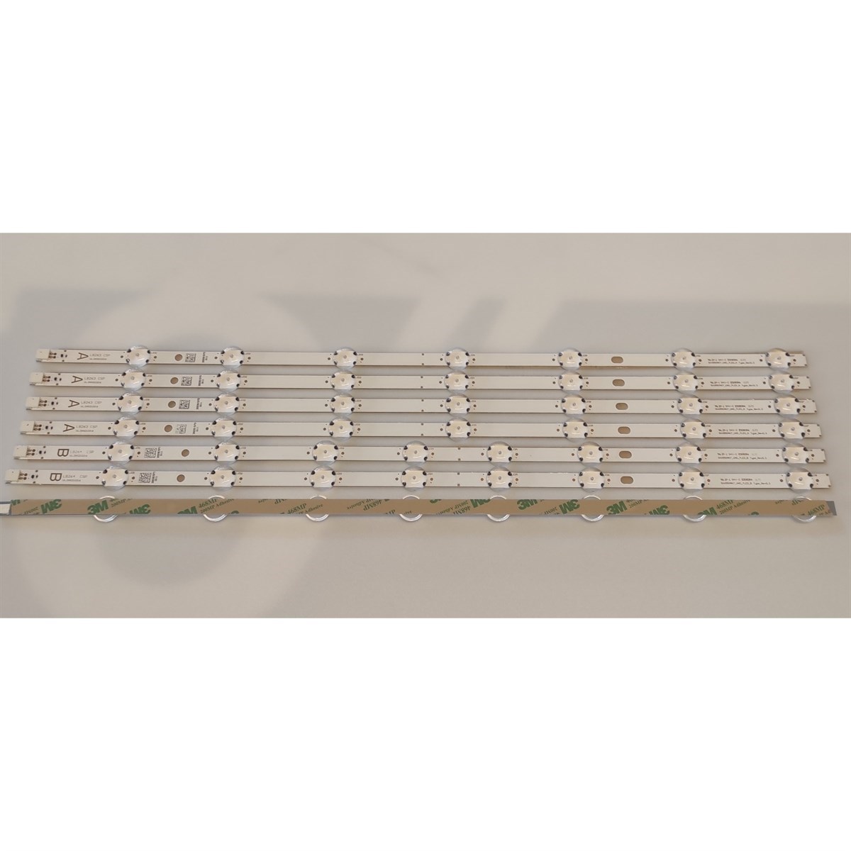 Finlux 55FX660UA LED BAR, SVV550AK7_UHD_7LED_A type, SVV550AK7_UHD_7LED_B Type