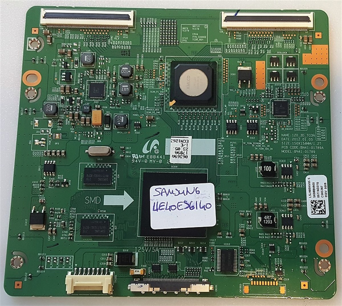 SAMSUNG UE46ES6140W T CON BOARD BN41-01789A BN95-00578A LSJ460HW05-S 120_3D_TCON