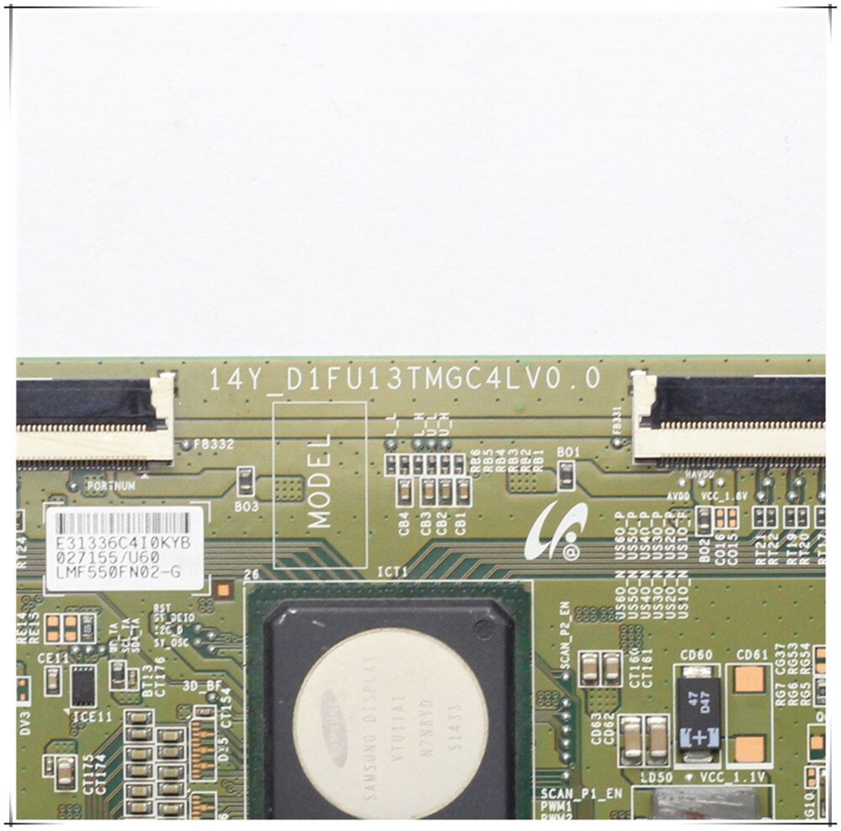 14Y_D1FU13TMGC4LV0.0, CY-GH040HGLV4H, E31330E4G01HY, SAMSUNG UE40HU6900S T CON BOARD