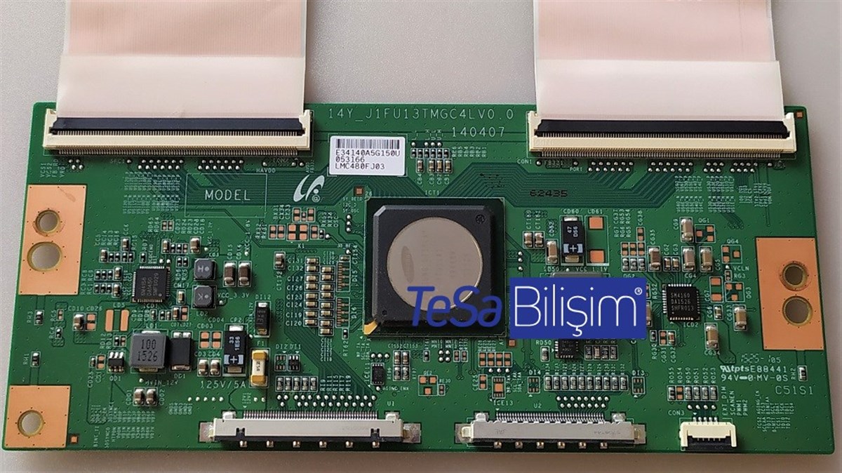 14Y_J1FU13TMGC4LV0.0 LMC480FJ03 LJ94-34140A 34140A 140407 Vestel  48AU9300 T CON Board Ves480QNES-30U01