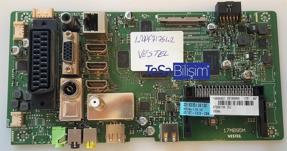 17MB95M 23193353 10090427 VES420UNVL-S01 VESTEL 42PF7175 MAİNBOARD ANAKART