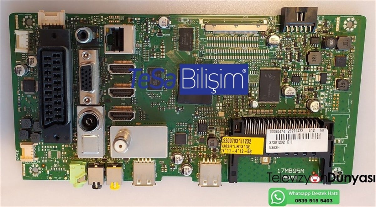 17MB95M 23221422 23200793 VESTEL 50PF7175 MAINBOARD ANAKART