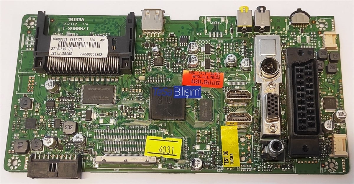 17MB95S-1 23171761 23171762 PHILIPS 40PFL3008H/12 MAINBOARD ANAKART