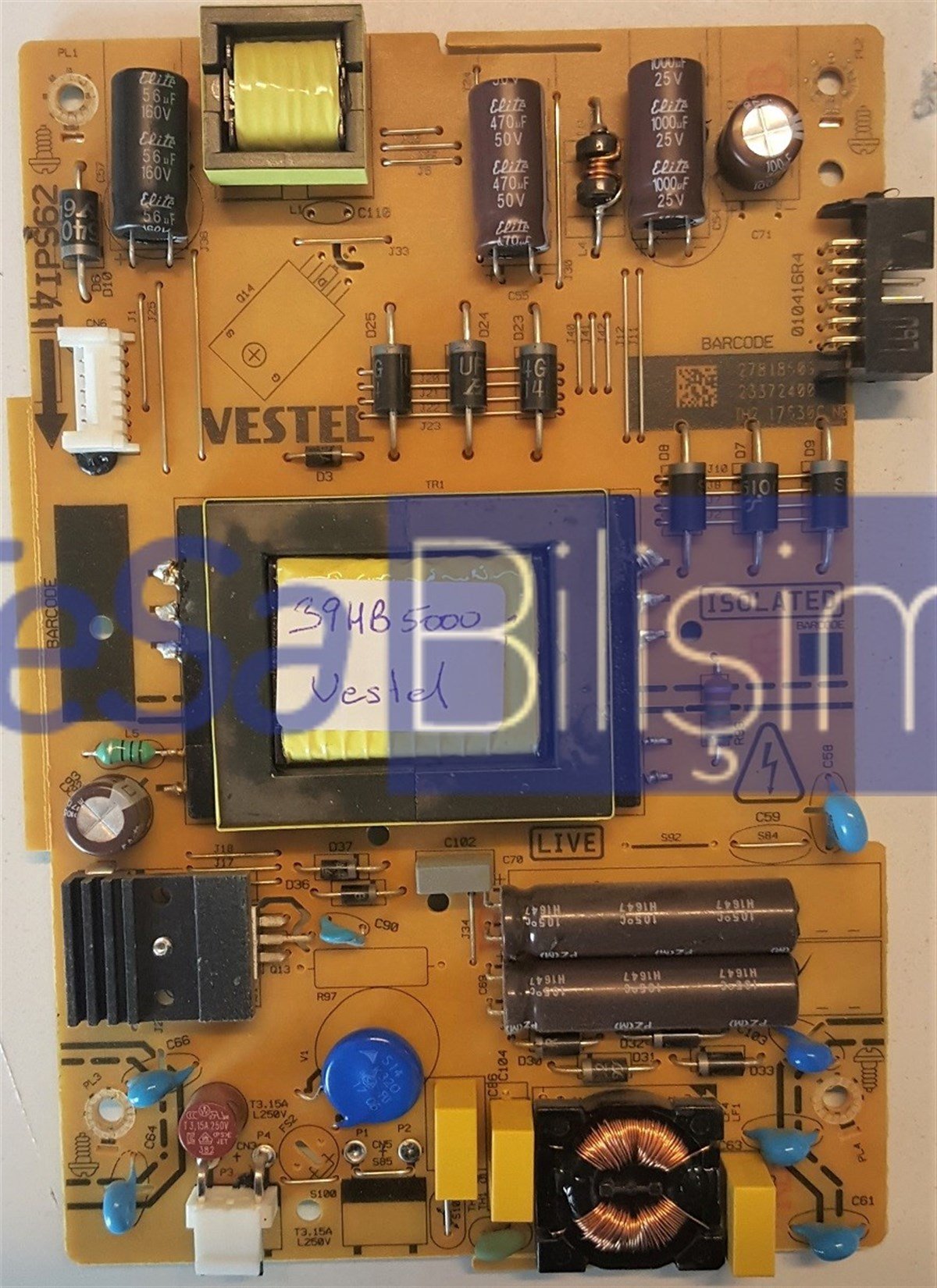 23372400 17IPS62 VESTEL 39HB5000 BESLEME KARTI