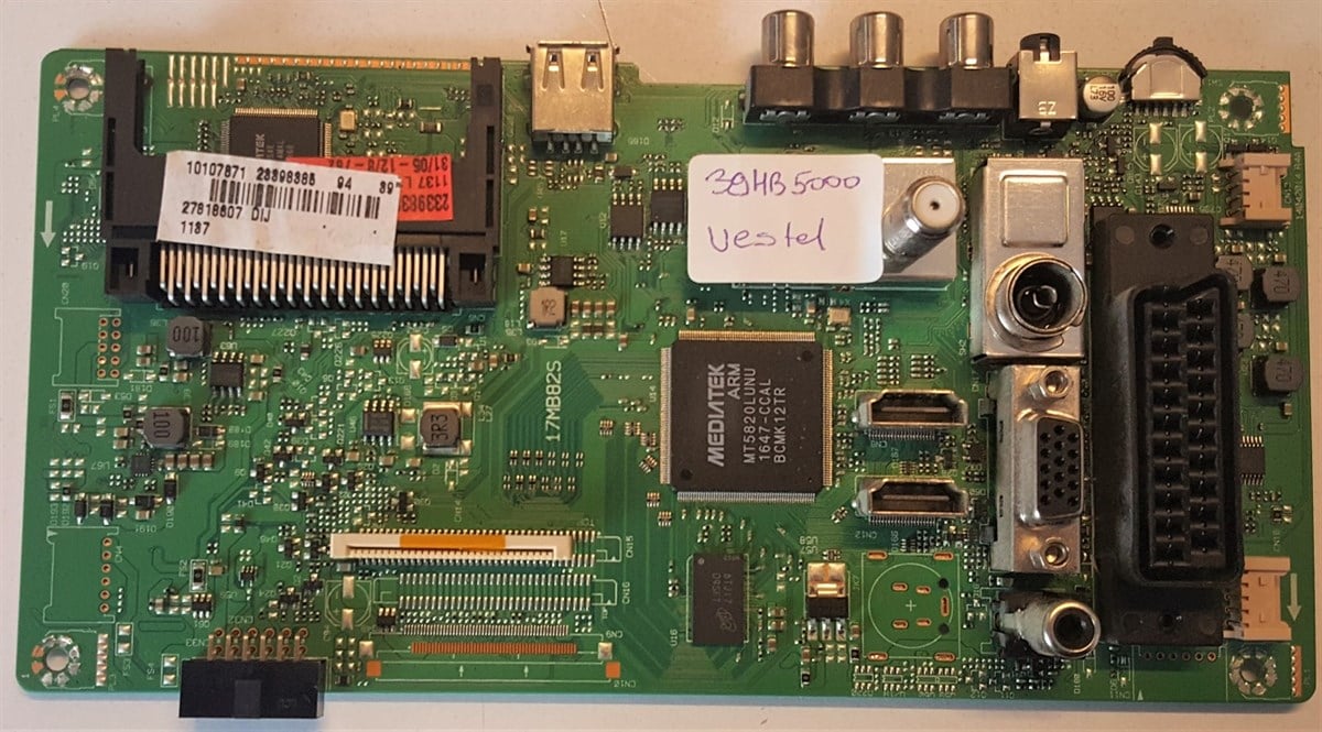 23398385 23398386 17MB82 VESTEL 39HB5000 ANAKART MAINBOARD