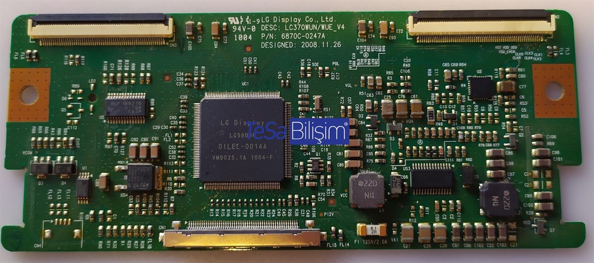 6870C-0247A LC370WUN-WUE-V4 VESTEL 37PF6011 T-CON BOARD
