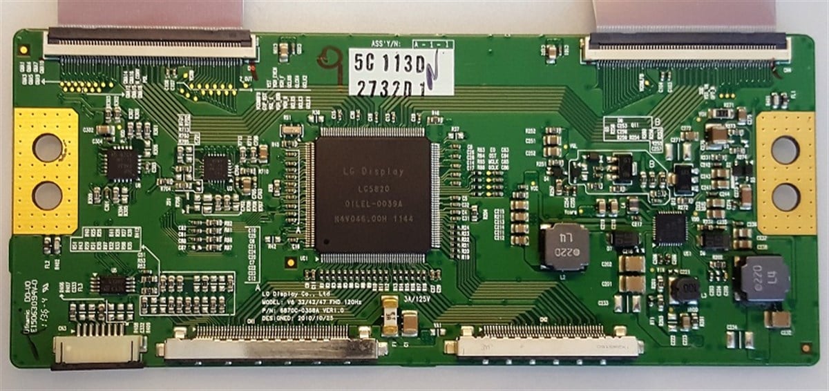 6870C-0358A Ver1.0 V6 32/42/47 FHD 120HZ LG 42LW5500 T-Con Board