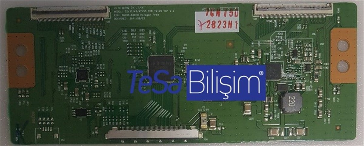 6870C-0401B, 32/37/42/47/55 FHD TM120 Ver 0.2 LG T-Con Board