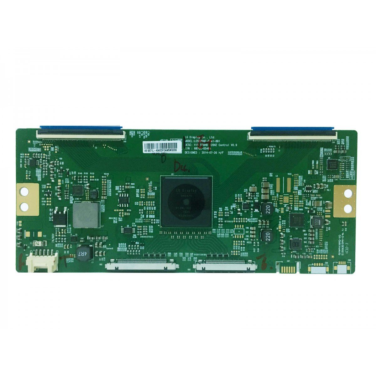 PHILIPS 49PUS6581/12 TCon Board 6870C-0546A V15 55UHD 120Hz Control V0.9 LC550DQF-FHA1-8B1