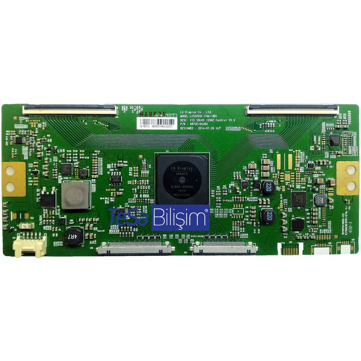 6870C-0546A V15 55UHD 120Hz Control V0.9 LC550DQF-FHA1-8B1 PHILIPS 49PUS6581/12 49PUS6561/12 T-Con Board T-CON