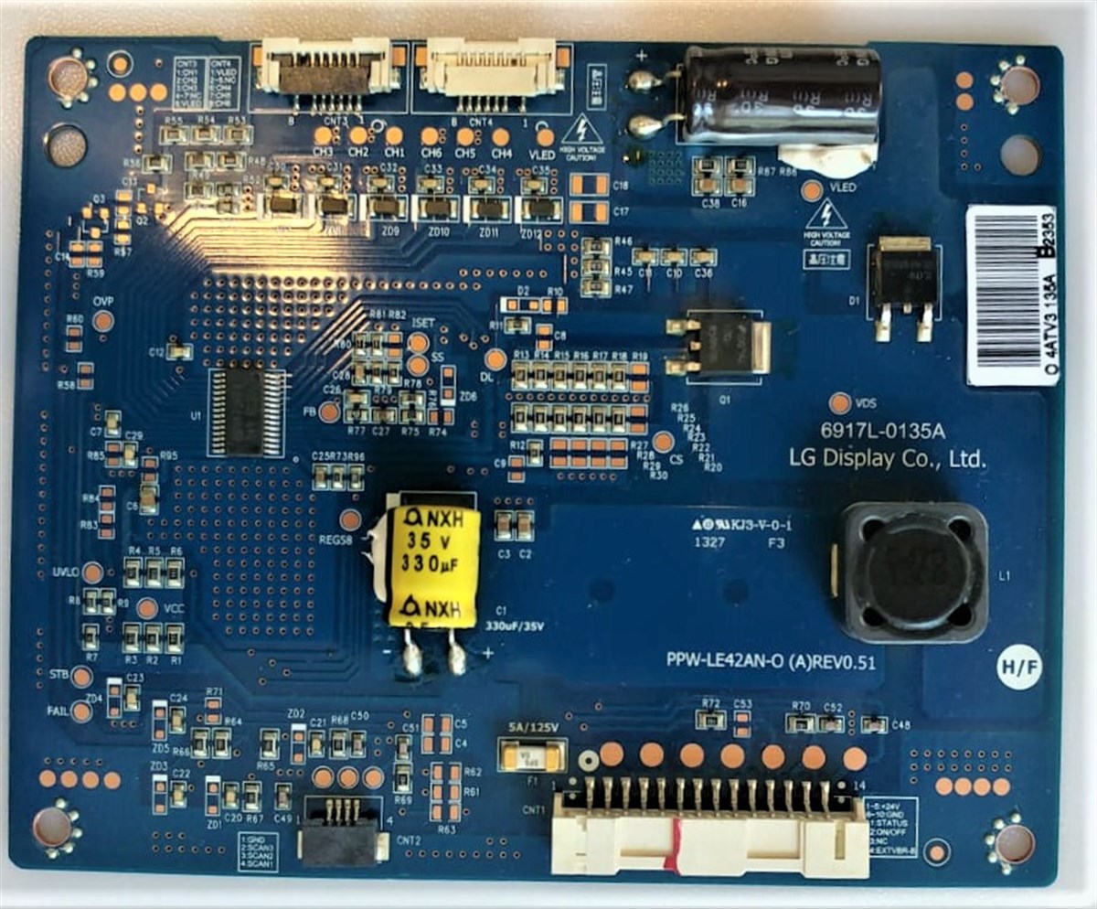 6917L-0135A  PPW-LE42AN-O (A)REV0.51  LC420EUNPF-F1  LG LED DRIVER BOARD