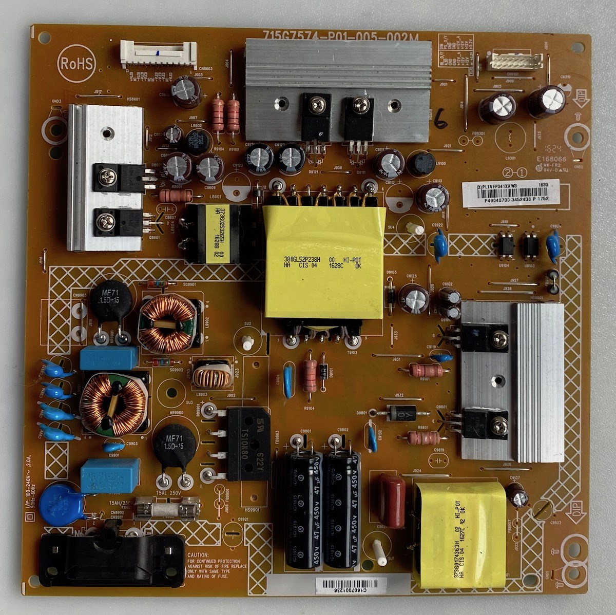715G7574-P01-005-002M PLTVFP341XAW3 P49040700 PHILIPS 49PFS4132/12 BESLEME KARTI