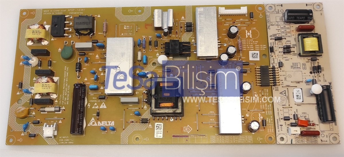 ARÇELİK A49L 6652 5B BESLEME KARTI APDP-123A1 ZQR910R
