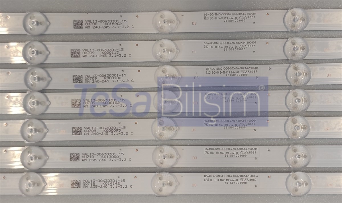 SUNNY SN49FIL403/0216 LED BAR, LC490EGY-SMM3, YAL13-00630301-15