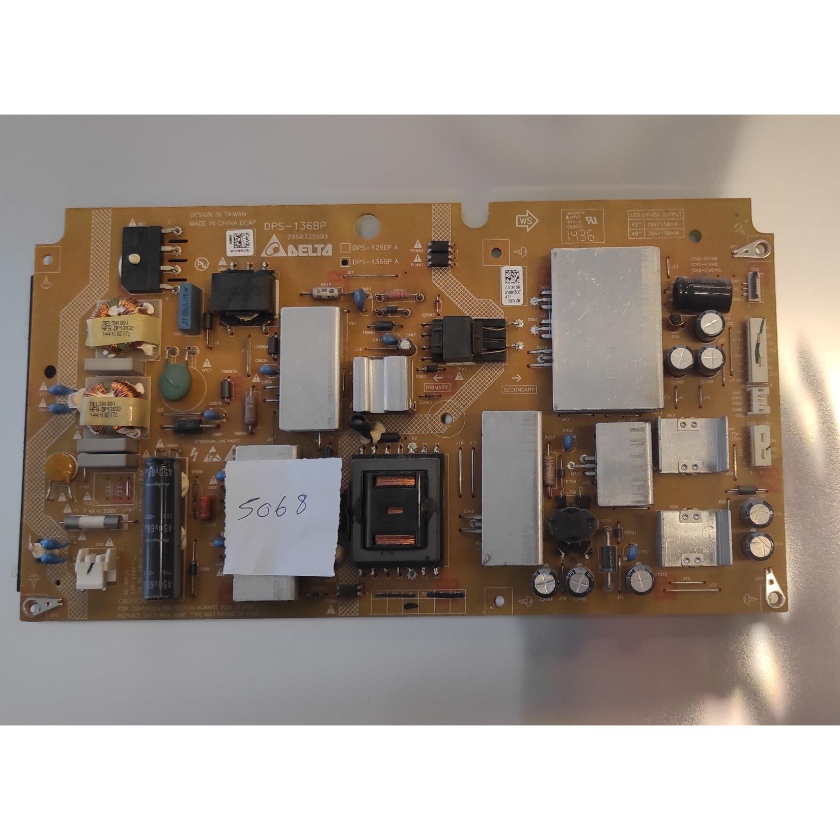 BEKO B49 LW 8477 BESLEME KARTI, DPS-136BP, ZJC910R