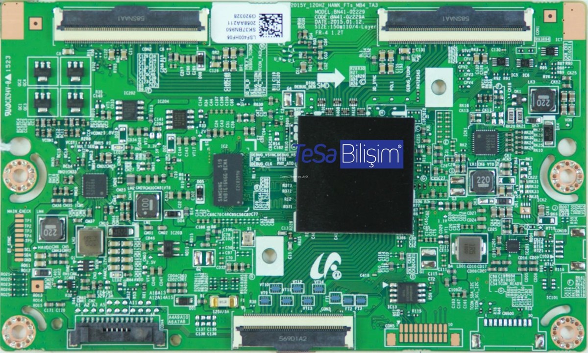BN41-02229A  LSF400HF06  BN95-02058A  2015Y_120Hz_HAWK_FTs_MB4_TA3  SAMSUNG UE40J6370 T-CON BOARD