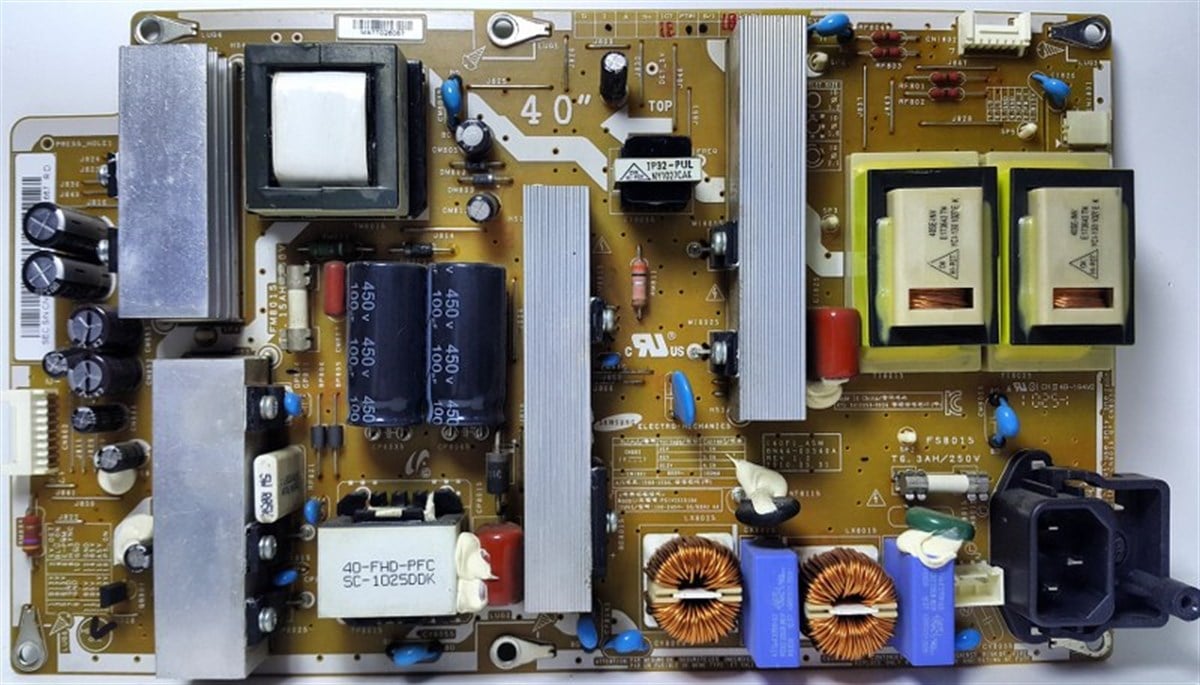 BN44-00340A, I40F1_ASM, POWER BOARD, SAMSUNG LE40C530F1W BESLEME KARTI