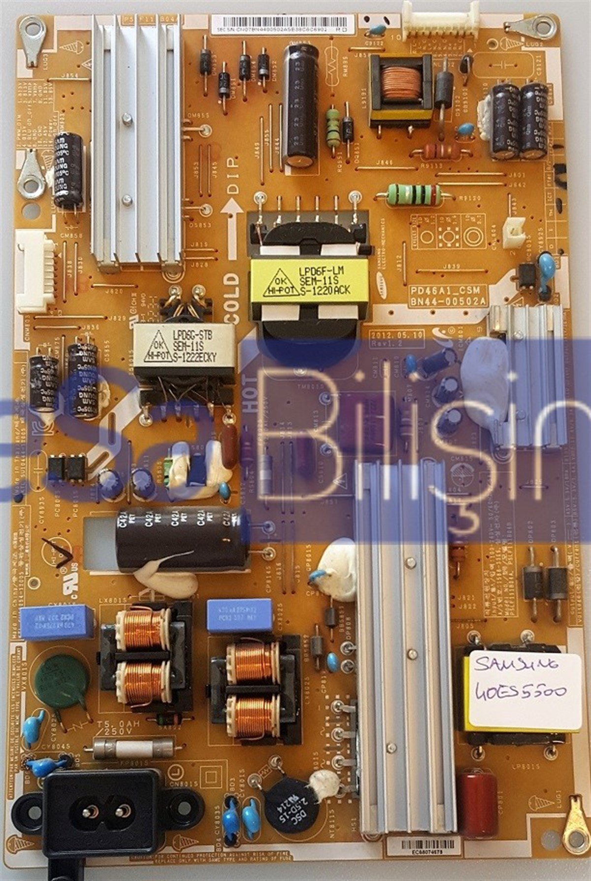 BN44-00502A, PD46A1_CSM, SAMSUNG UE40ES5500 UE46ES5700 BESLEME KARTI