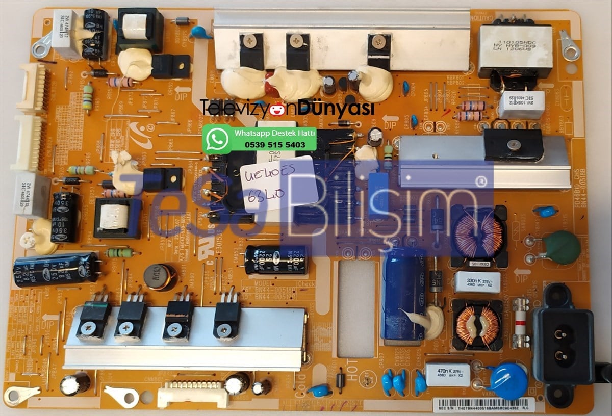 SAMSUNG UE40ES6340 BESLEME KARTI, BN44-00518B, PD46B1D_CHS
