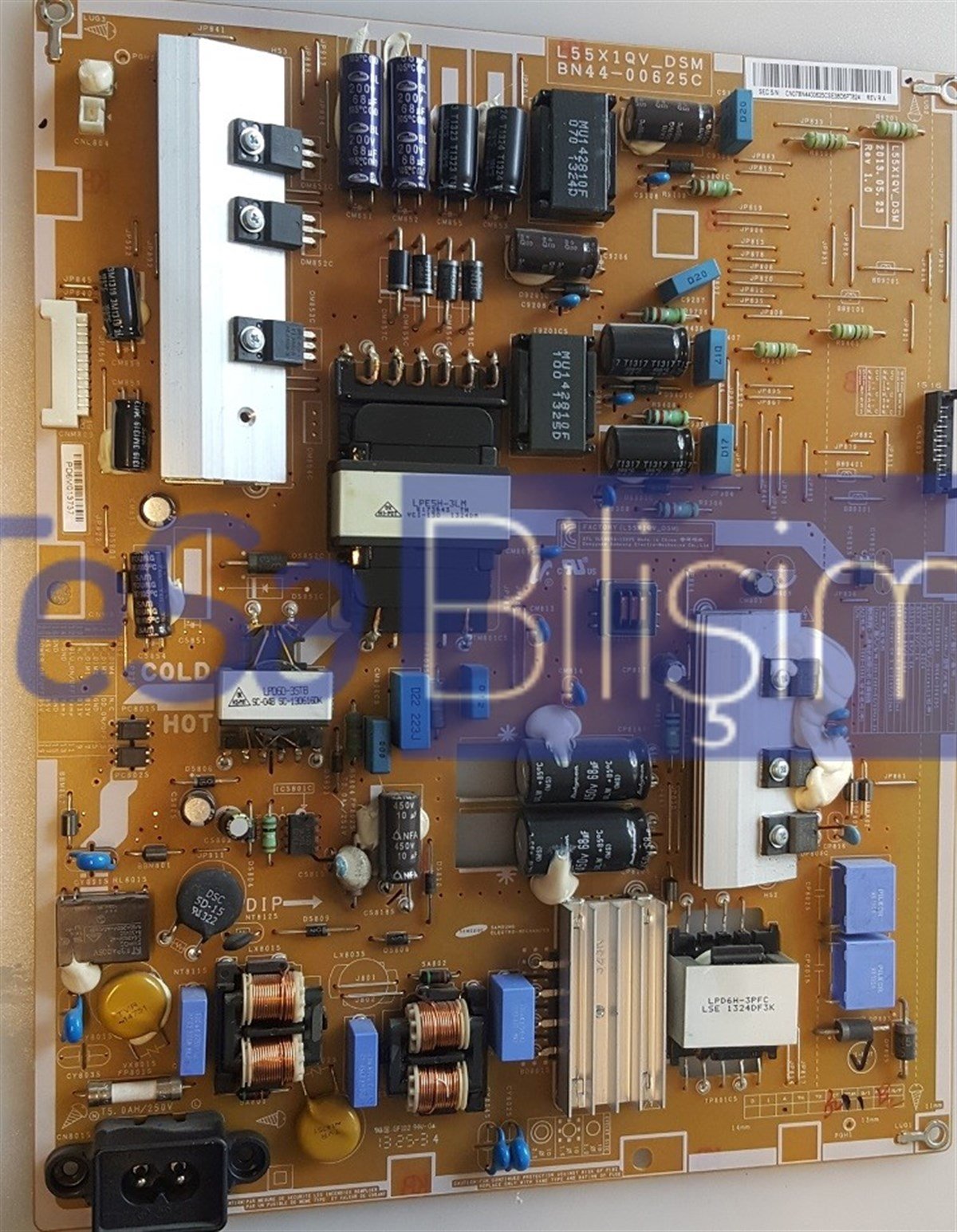 BN44-00625C L55X1QV_DSM SAMSUNG UE55F6470 BESLEME KARTI