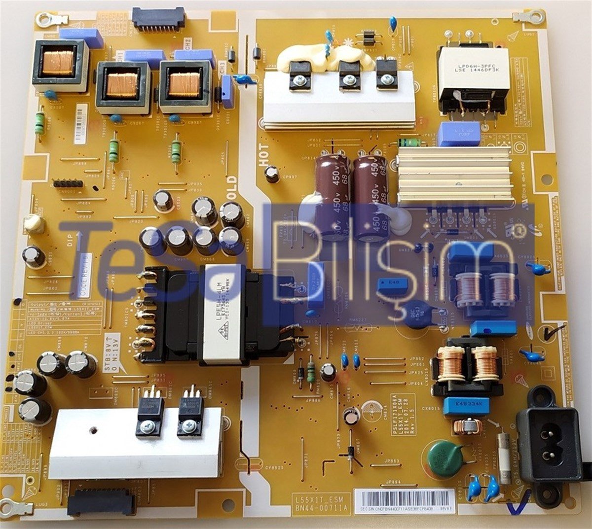 BN44-00711A L55X1T_ESM PSLF171X06A SAMSUNG UE55H6470 BESLEME KARTI