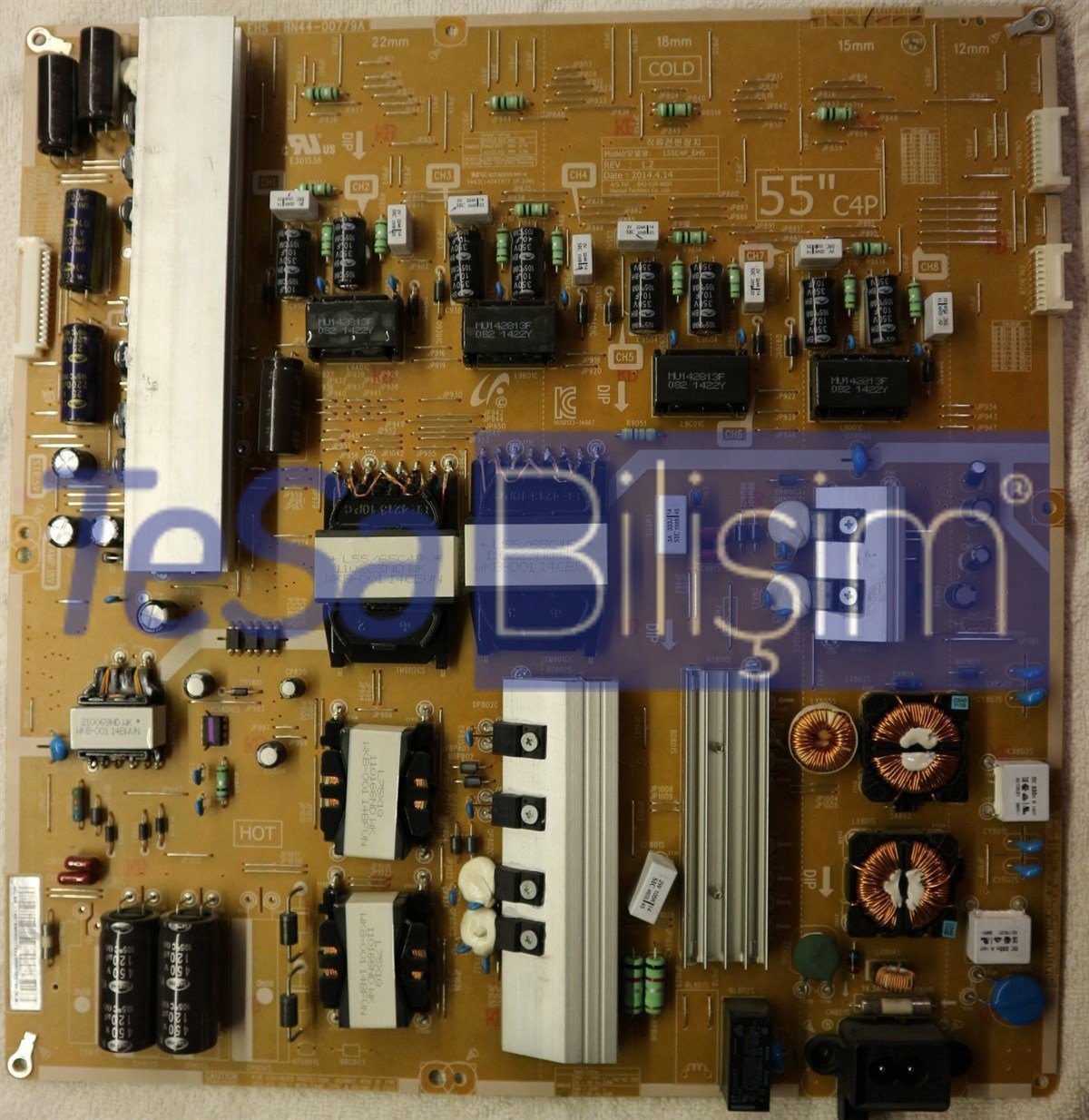 BN44-00779A L55C4P_EHS SAMSUNG UE55HU8200 BESLEME KARTI