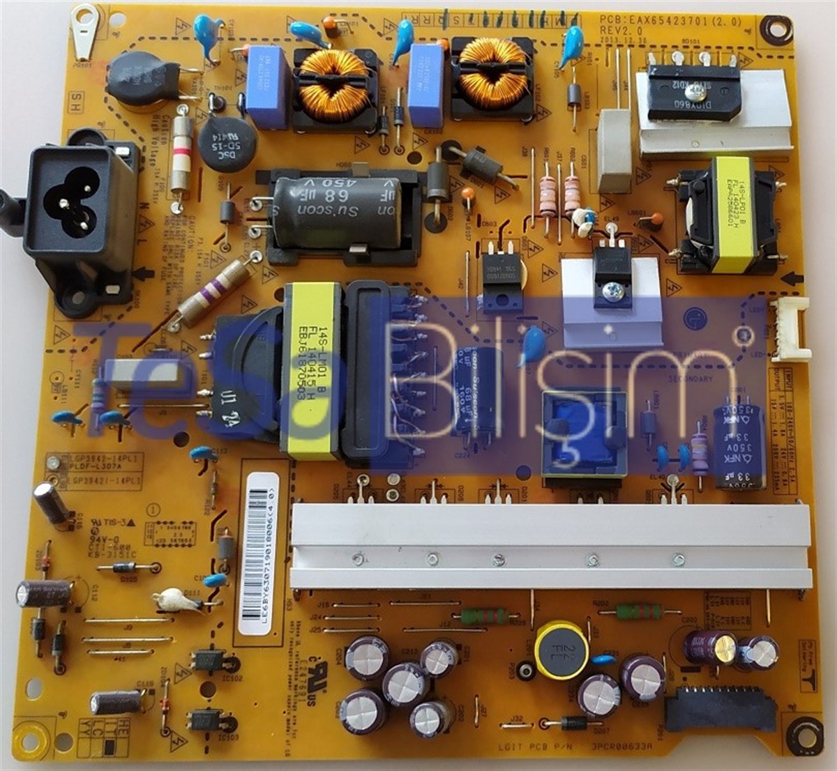EAX65423701 (2.0) REV2.0 LGP3942-14PL1 LG 42LB652V BESLEME KARTI