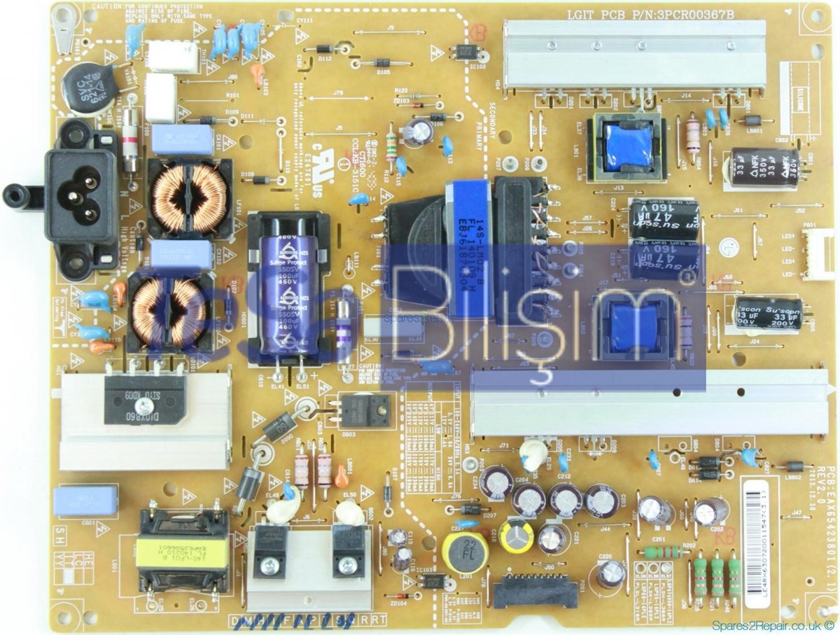 EAX65423801(2.1) LGP474950-14PL2 LG 49LB620V BESLEME KARTI