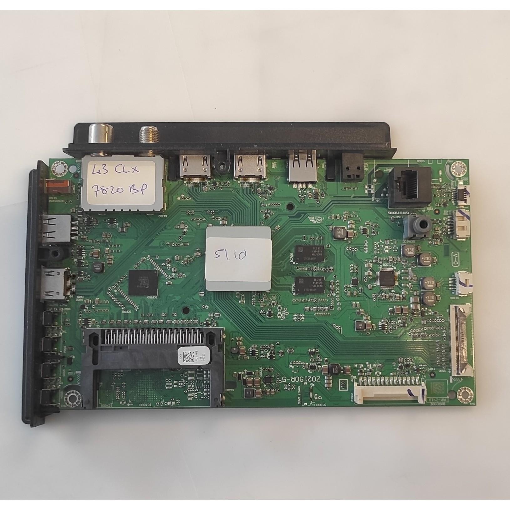 Grundıg 43 clx 7820 bp Anakart, z02190r-5, rusafz