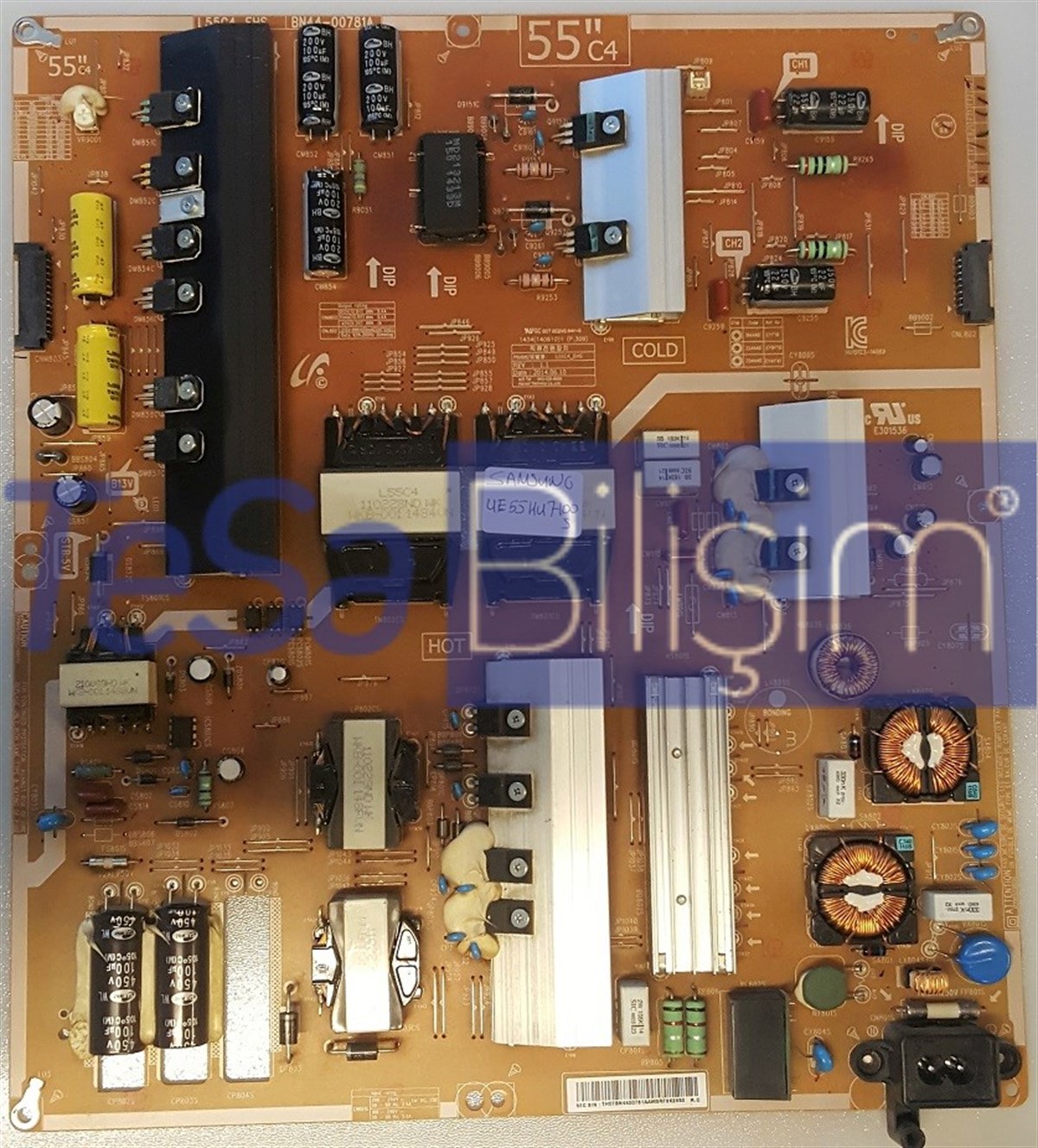 SAMSUNG UE55HU7200S UE55HU7100S BESLEME KARTI L55C4_EHS BN44-00781A